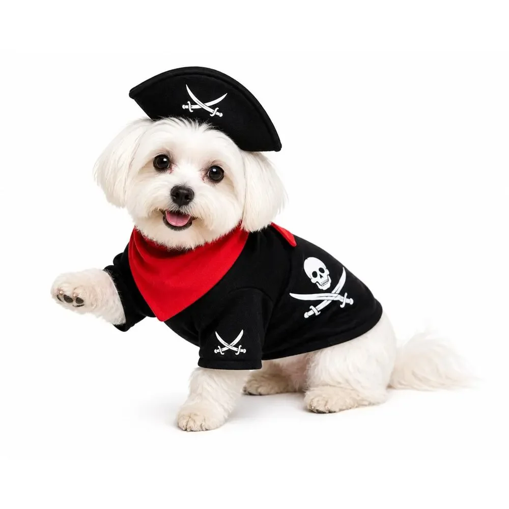 Pirate Halloween Dog Costume 16 Inches - Costumes For Pets